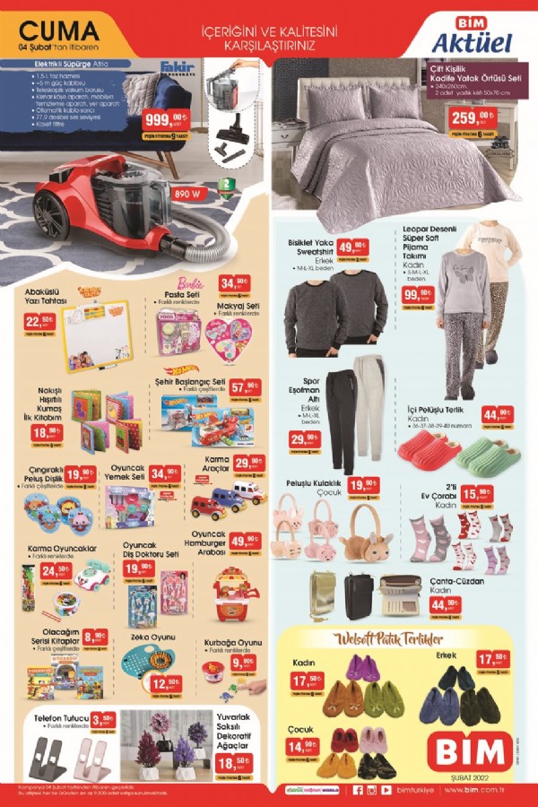 4 Şubat BİM Aktüel Ürünler Kataloğu Yayınlandı Mı? Bu Hafta BİM’de Hangi Ürünler İndirimde?